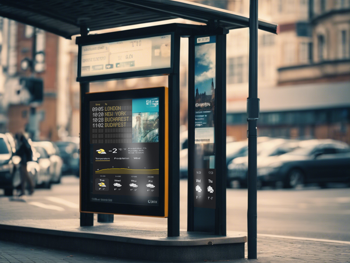 infoscreen Busstop 01J2